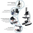 thumbnail image 3 of AmScope-Kids 120X-1200X Portable Educational LED Microscope Kit with Experiment Cards - Metal Arm, 3 of 5
