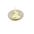 thumbnail image 5 of 14k yellow gold 3D hollow dollar sign money bag lucky pendant charm gift 1.4g, 5 of 10