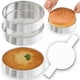 thumbnail image 1 of Juego de moldes para tartas AWTBDP redondos de acero inoxidable de 7 pulgadas (juego de 3), 1 of 7