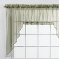 thumbnail image 2 of Elegance Sheer Voile Swag Curtain Pair, 2 of 2