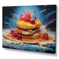thumbnail image 2 of Designart "Pop Art Pancake Breakfast I" Food & Beverage Canvas Print, 2 of 5