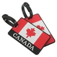 thumbnail image 6 of STRANDCHIC Multi PVC Luggage Tags with Canada Flag Design for Easy Identification at Airports and, 6 of 8