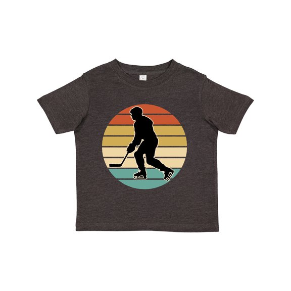Inktastic Hockey Player Retro Sunset Boys or Girls Toddler T-Shirt