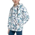 thumbnail image 2 of Honeii Hand Drawn Snake Pattern Long-Sleeve Hooded Sweatshirt Pullover Hoodie for Boys and Grils-Medium, 2 of 6