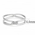 thumbnail image 2 of Luxe Jewelry Designs Women's Stainless Steel Ring with Four Round Shaped AAA Grade CZ - Size 6 (Pack, 2 of 4