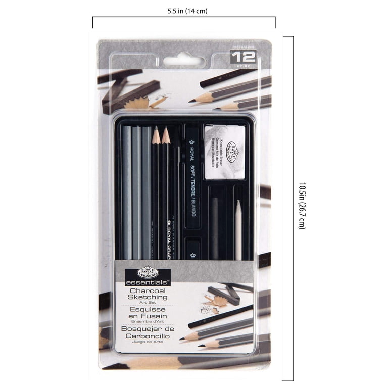 Royal & Langnickel Charcoal Small Tin, 12-Piece photo 6