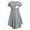 Gray, variant on Fesfesfes Maternity Dress for Women Round Neck Summer Dress Striped Print Breastfeeding Nursing Dress Casual Tighten Waist Short Sleeve Dress for Pregnant Women