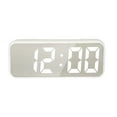 thumbnail image 1 of Amaiiu Alarm Clock Digital 12/24H Time Date Snooze Calendar Electronic Temperature Display ℉/℃ Thermometer Bedroom Home Indoor Portable White, 1 of 9