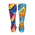 thumbnail image 6 of Pofeuu Abstract Color Splash Print Stockings, Adult Running Hiking Socks for Youth and Adult-One Size, 6 of 8