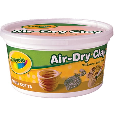 Crayola Air-Dry Clay Bucket, Terra-Cotta, Beginner Child