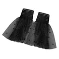 thumbnail image 5 of Women's Sleeve Cuff, Flared Sleeves, Lace, Pleated, Elasticated Wrist Warmers, Sweater Cuffs, Detachable Black, 5 of 7