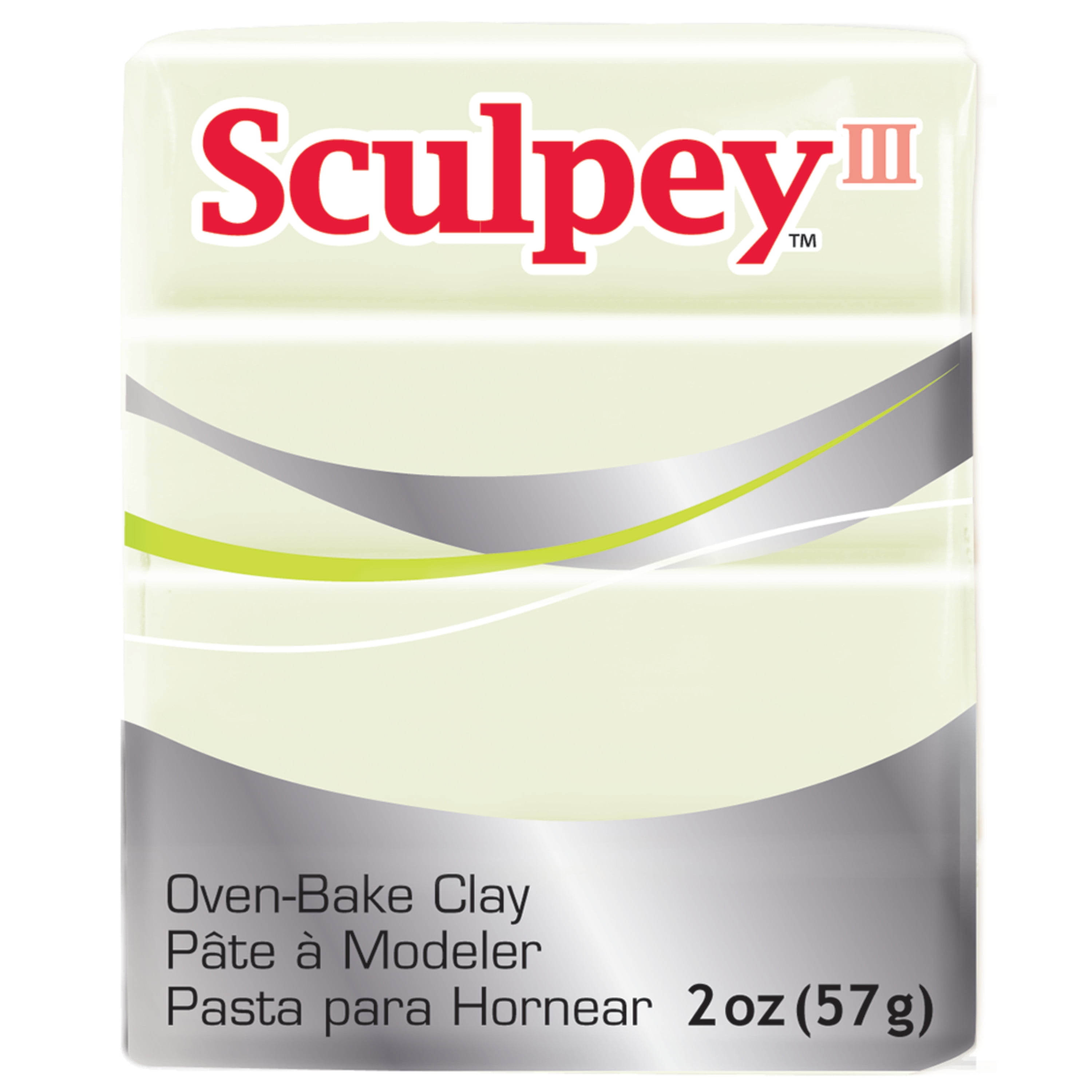 Sculpey III, 2 oz., Glow-n-the-Dark