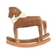thumbnail image 5 of Adorno de caballo mecedor de diseño retro, centro de mesa para inauguración de la casa, caballo de madera tallado marrón, 5 of 9