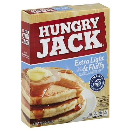 (12 Pack) Hungry Jack Extra Light & Fluffy Pancake & Waffle Mix,