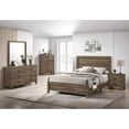 thumbnail image 5 of Ensemble de Chambre à Coucher 5pc en Noyer Foncé avec Lit + Commode + Miroir + 2 Tables de Nuit, 5 of 5