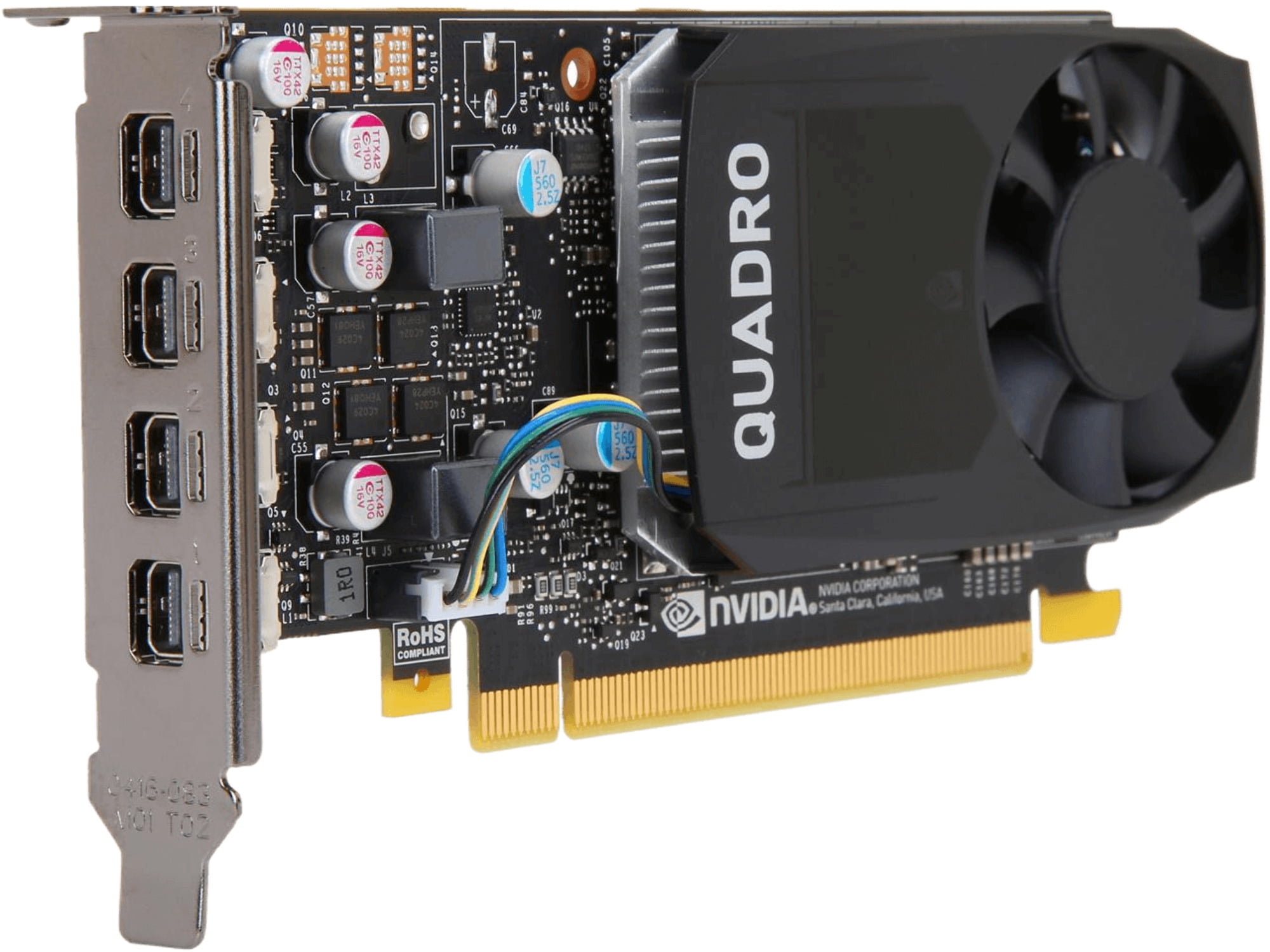 HP 3ME25AA Nvidia Quadro P620 4K 2GB GDDR5 Graphic Card