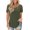 Green, variant on Women's Plus Size Short Sleeve Lace Pleated Blouse Shirt Waist Top
