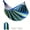 Colorful blue 106.29in*32.29in, variant on Portable foldable hammock with storage bag. Durable and easy to carry, great for camping, picnics and outdoor relaxation.