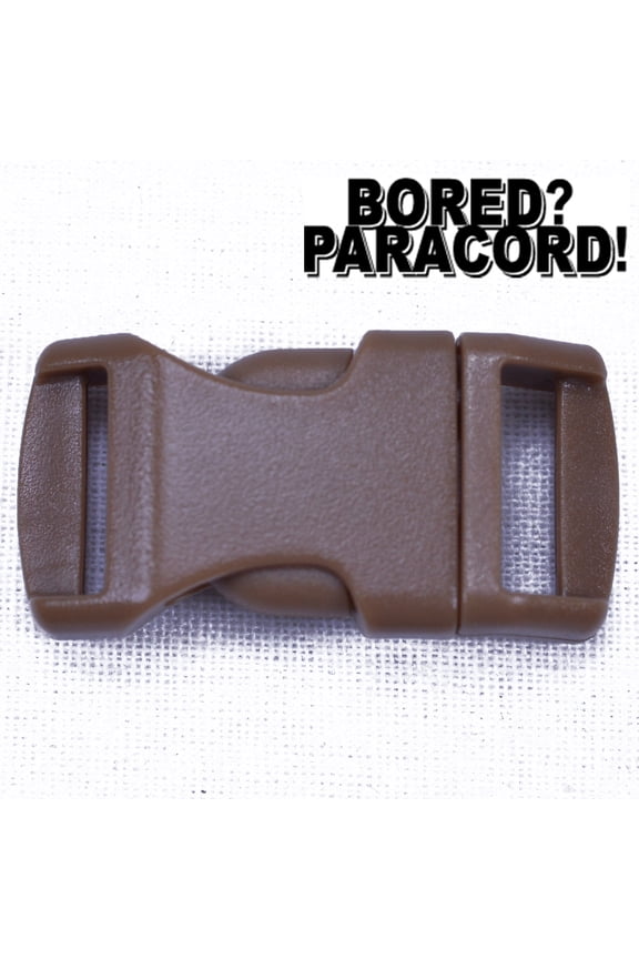 Coyote Brown 1/2 Inch Buckle - 5 pack - Great for Paracord