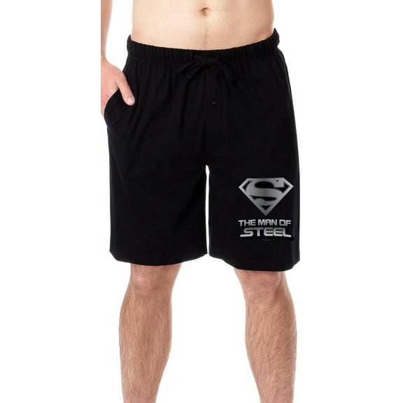DC Comics Mens' Superman The Man Of Steel Character Sleep Pajama Shorts