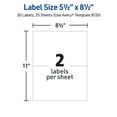 thumbnail image 6 of Avery Half-Sheet  Shipping Labels, 5.5" x 8.5", White, 50 Labels (8126), 6 of 10