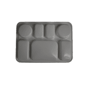 Disposable Plastic Plates 7 Compartment Thali - White (600 Pack)