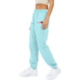 thumbnail image 3 of Baggy Sweatpants for Women Print Elastic Waist Loose Cinch Bottom Pants with Pocket Fall Casual Workout Running Trousers, Sky Blue, M, 3 of 4