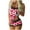 ZA-Red, variant on Xmyrz Valentine's Day Womens Pajama Sets Classic Print Lace Loose Heart Trendy Shorts Set Recreation Tank Top Attractive Sleepwear Pj Outfit Sets