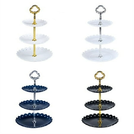 - 3-Tier Elegant Cupcake Dessert Tower Cake Stand Tea Party Pastry Serving Platter