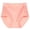 #02Light pink, variant on High-Rise Nylon Briefs with Cute Print Plus Size Comfort Stretch Full Coverage Underwear Purple 6XL