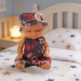 thumbnail image 5 of Yhmxh Mini Baby Doll, 4.5 Inch Rotocast Vinyl Sleep‑Eye Doll with Removable Cute Animal & Floral Outfits, Tiny Sleeping Figure Toy for Girls Boys and Kids Big Christmas Birthday Gift, 5 of 6