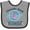 Heather and Black, variant on Inktastic Clearwater Beach Florida Trip Girls Baby Bib