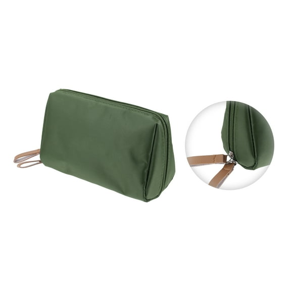 Vocoste Portable Cosmetic Bag Travel Makeup Bag Storage Bag Waterproof Nylon PVC Green