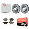 thumbnail image 1 of Transit Auto Front Disc Brake Rotors and Semi-Metallic Pads Kit for Car Volkswagen Jetta Golf Beetle Rabbit Audi Eos A3 GTI Quattro K8F-100447, 1 of 11