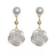 thumbnail image 1 of Pendientes de flor de camelia blanca o pendientes de moda coreana ER, 1 of 5