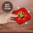 thumbnail image 7 of 3drose, Fantastic Esoteric Snake Head. Chinese Zodiac 2025. Red, Yellow Gift, Set of 4 Coasters - Soft, 7 of 7