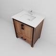 thumbnail image 6 of Ziva 30 in W x 22 in D Rustic Barnwood Bath Vanity, White Quartz Top and Faucet Set, 6 of 8