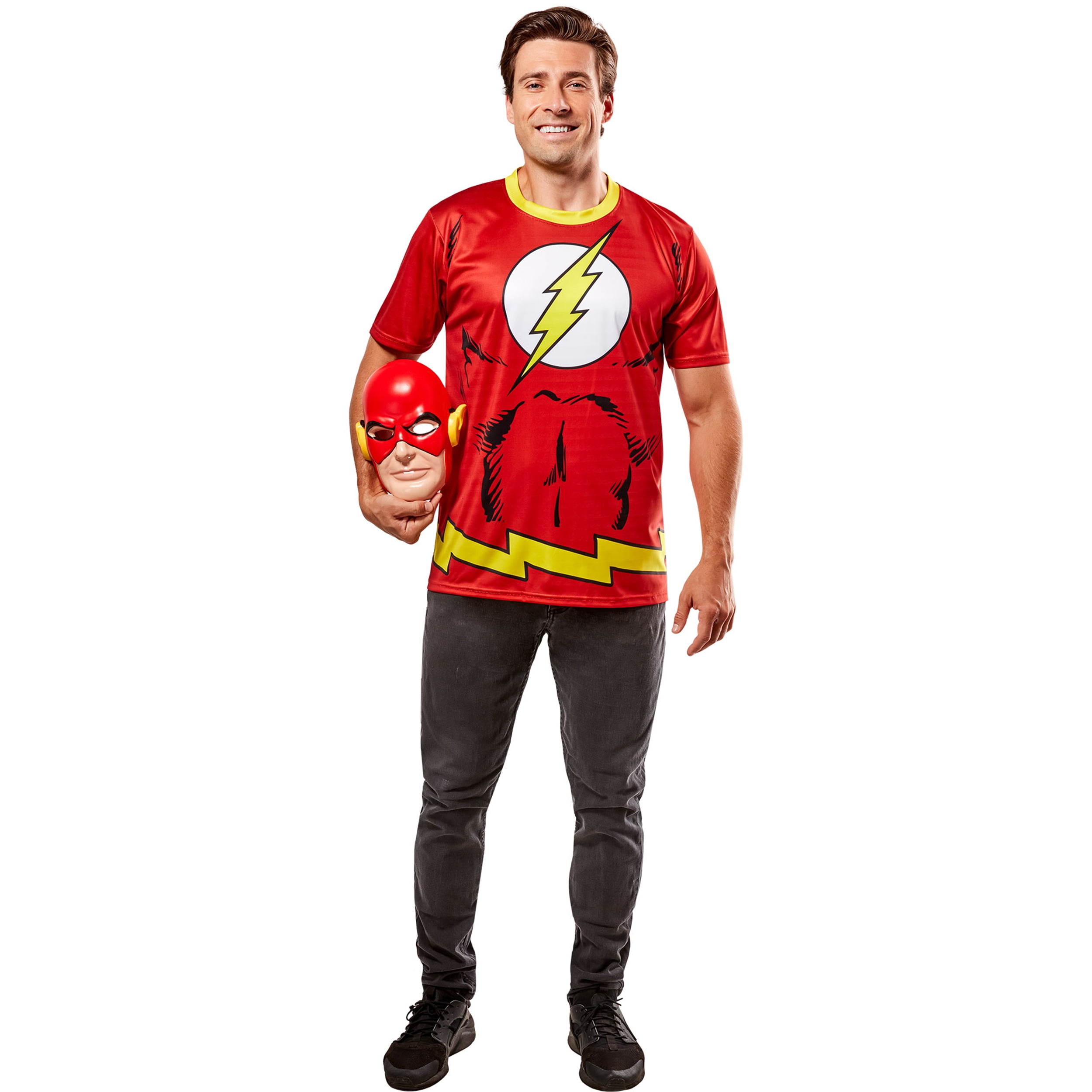 DC Comics The Flash Ben Cooper Costume Set for Adults by Rubies, Men's One Size