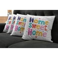 thumbnail image 5 of Ambesonne Saying Throw Pillow Cover 4 Pack, Typography Phrase, 16", Multicolor, 5 of 5