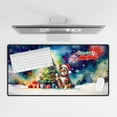 thumbnail image 4 of Merry Christmas and Happy New Year Santa Miniature American Shepherd Holiday Xmas Winter Desk Mat Full Keyboard Mouse Pad MAS Dog Lover Gifts Large Mousepad - 00024, 4 of 5