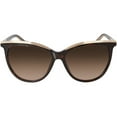 thumbnail image 2 of Carolina Herrera Brown Gradient Butterfly Sunglasses SHE827 0722 56, 2 of 4
