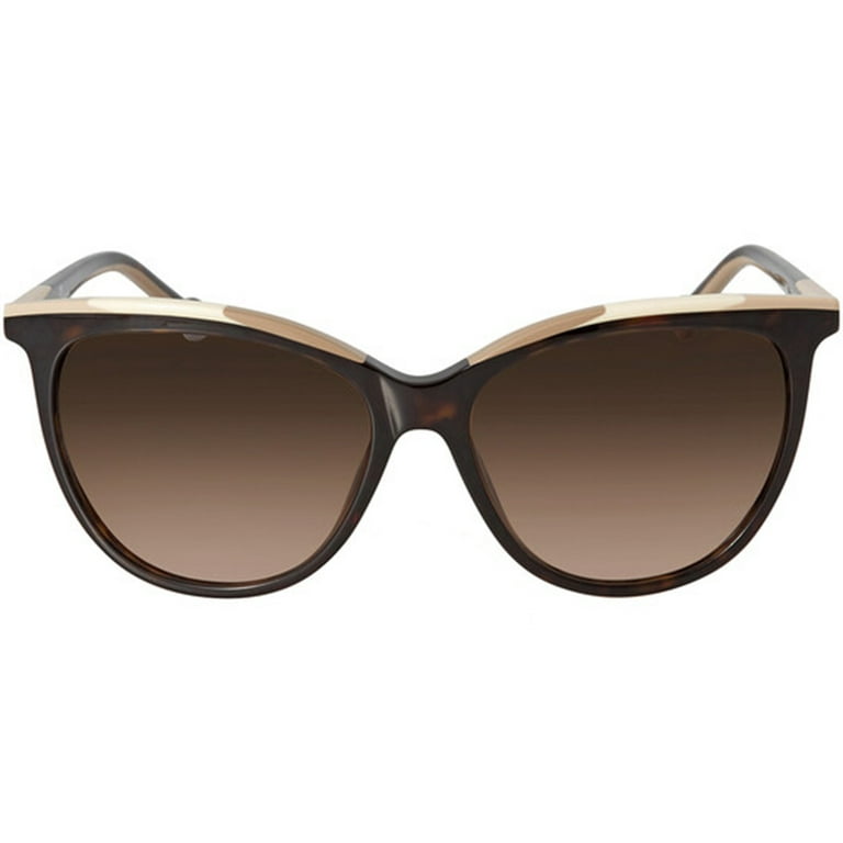 Carolina Herrera Brown Gradient Butterfly Sunglasses SHE827  display picture 2