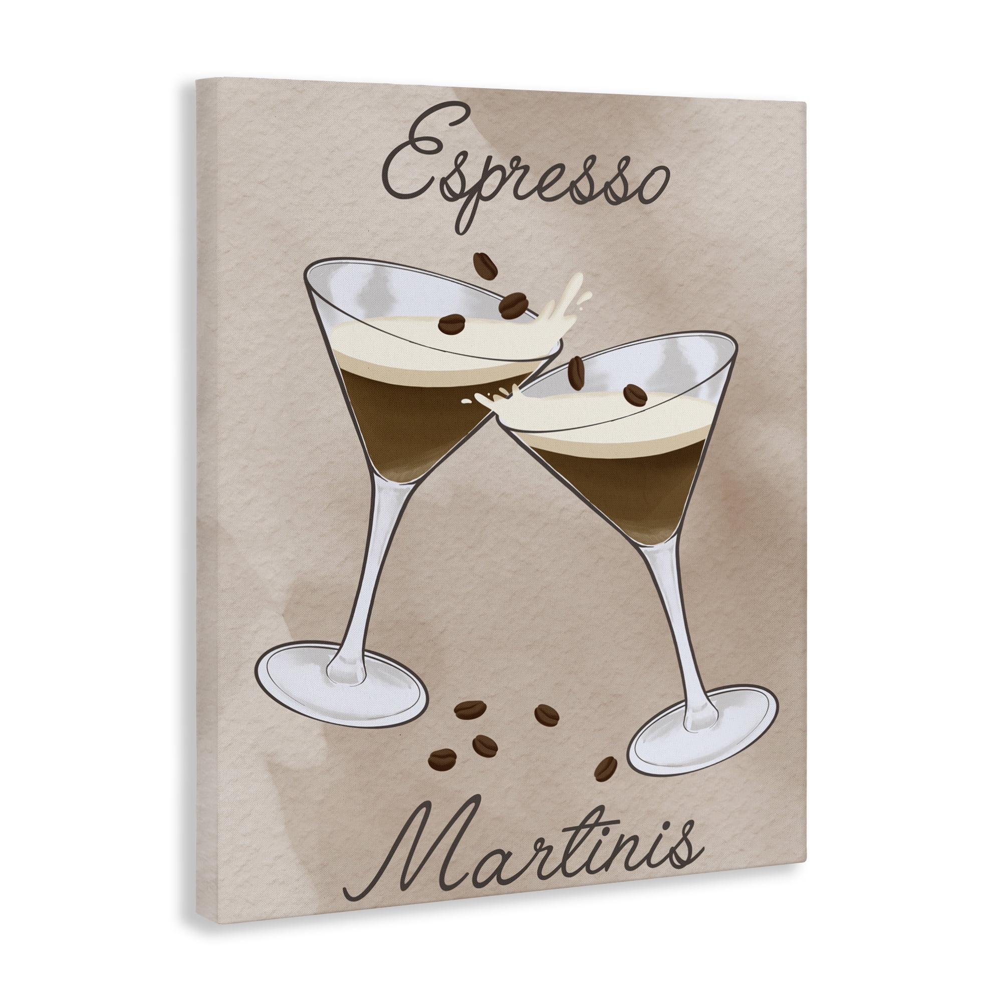 Stupell Industries Cheers Espresso Martinis Canvas Wall Art, design by Marcus Prime