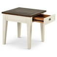 thumbnail image 4 of Home Square 1 Drawer End Table in Dark Oak and White - Set of 2, 4 of 9
