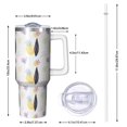 thumbnail image 2 of Modern 40oz Tumbler– Stainless Steel Insulated Tumbler with Handle and Straw, Large Capacity Travel Cup for Hot & Cold Drinks, 2 of 7