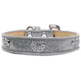 thumbnail image 2 of Mirage Pet 87-07 SV12 Crystal Heart Dog Collar, Silver Ice Cream - Size 12, 2 of 2