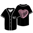 thumbnail image 2 of Omar Courtz Heart Baseball Jacket Tee Primera Musa Tour Merch Unisex V-neck Short Sleeve T-Shirts, 2 of 6