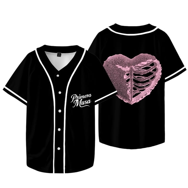 Omar Courtz Heart Baseball Jacket Tee Primera Musa Tour Merch Unisex V-neck Short Sleeve T-Shirts