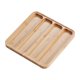 thumbnail image 1 of Organizador de correas de reloj de madera, resistente al polvo, ahorra espacio, estuche de almacenamiento para correas de reloj 4 cuadrícula, 1 of 9