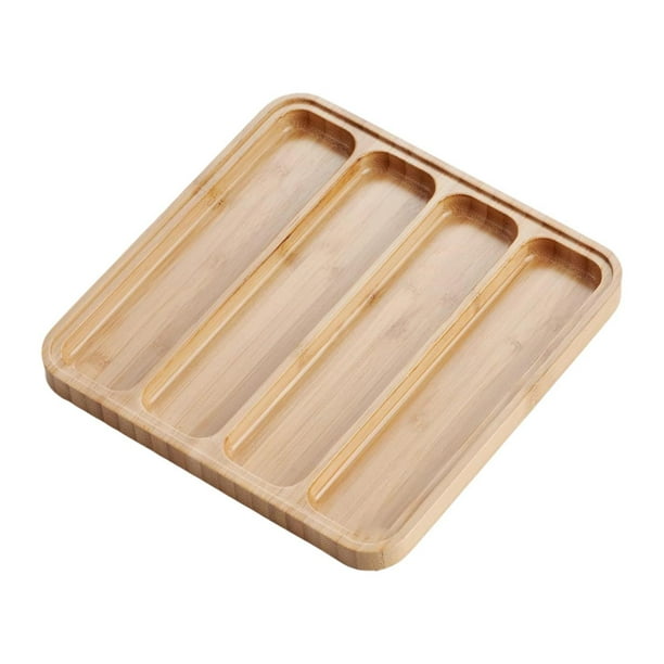 Organizador de correas de reloj de madera, resistente al polvo, ahorra espacio, estuche de almacenamiento para correas de reloj 4 cuadrícula